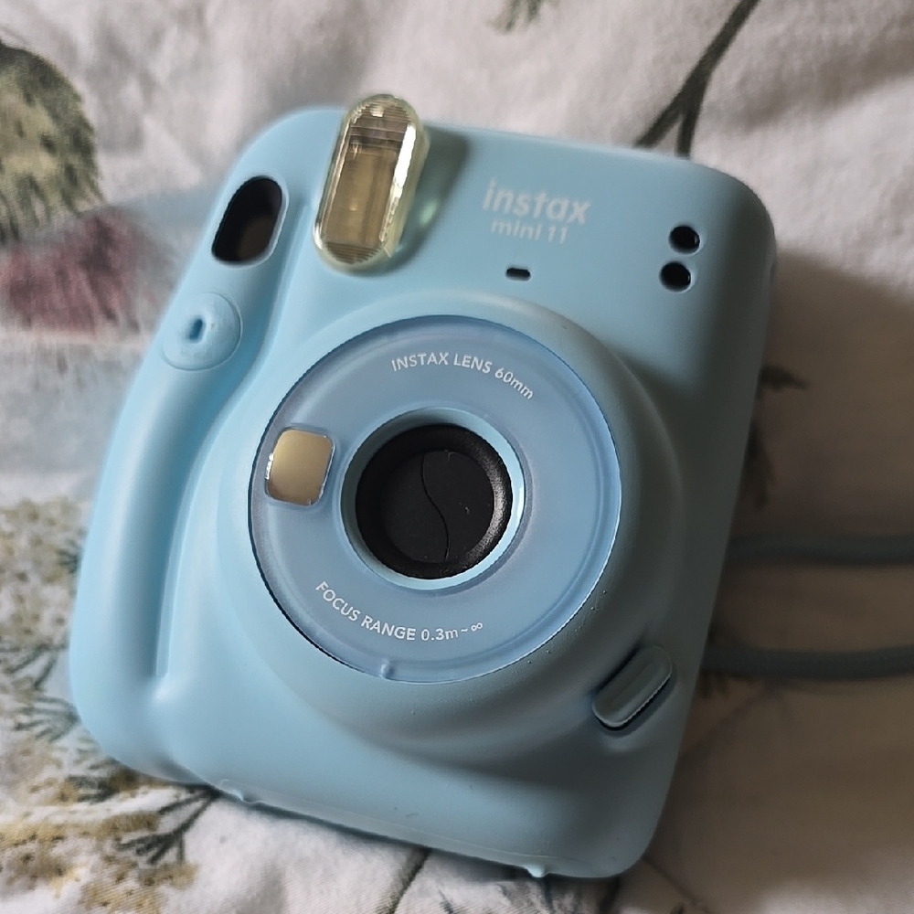 Sky Blue Instamax With Leather Crossbody Bag